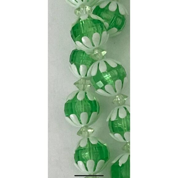 Vintage 40s 50s Wedding Veil & Headpiece & Beads West Germany Seafoam Green - Picture 7 of 11